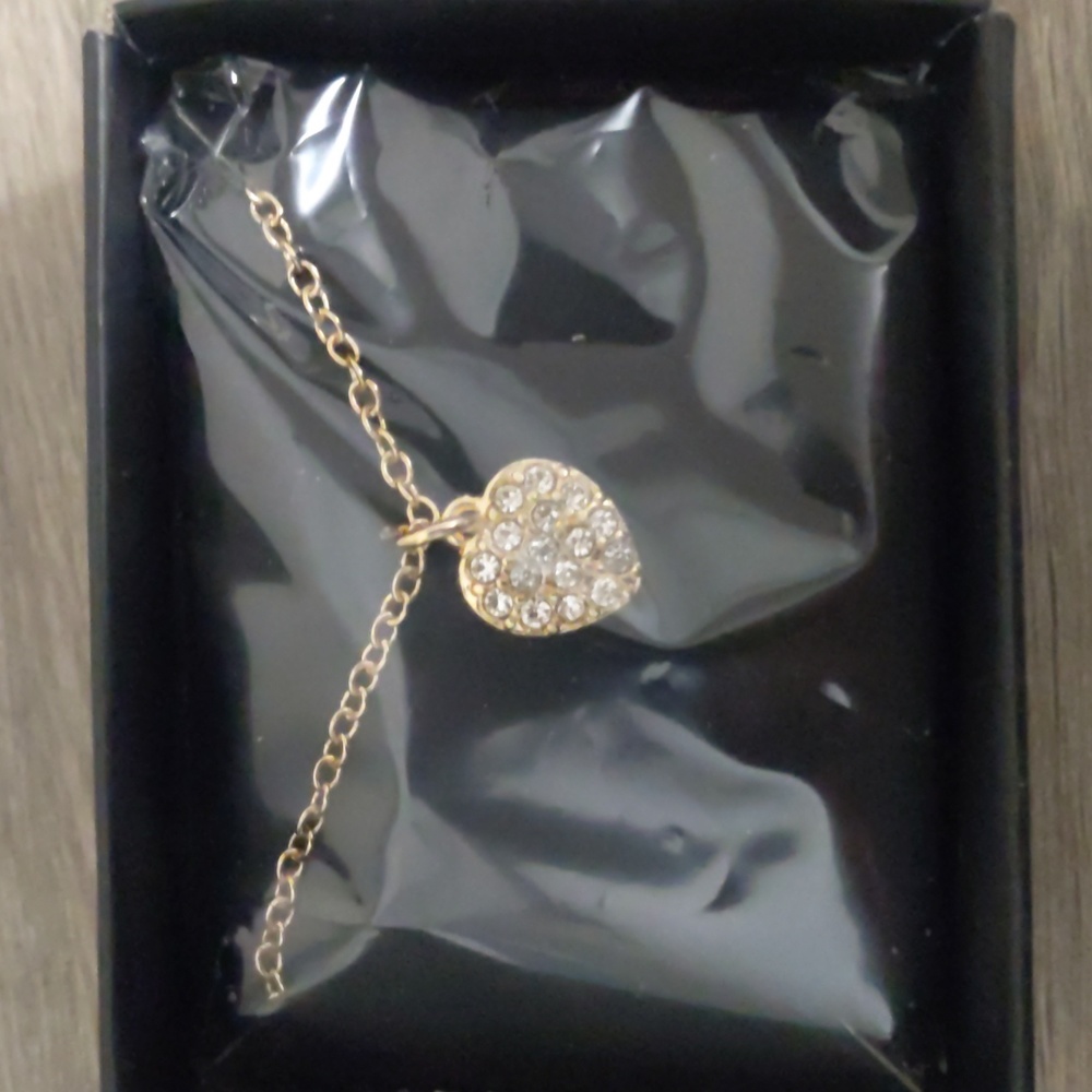 Pave Heart Charm necklace Avon